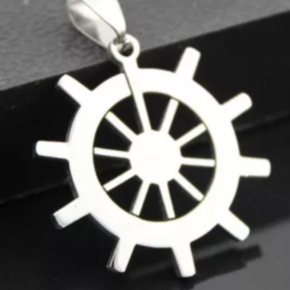 Stainless Steel Titanium Pendant Necklace - Picture 1 of 7